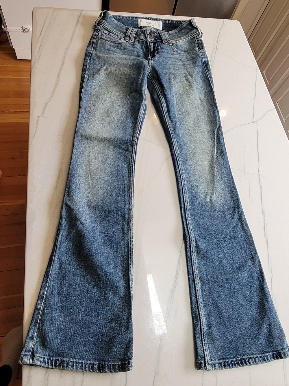 Hollister Light-Medium Blue Flare Jeans